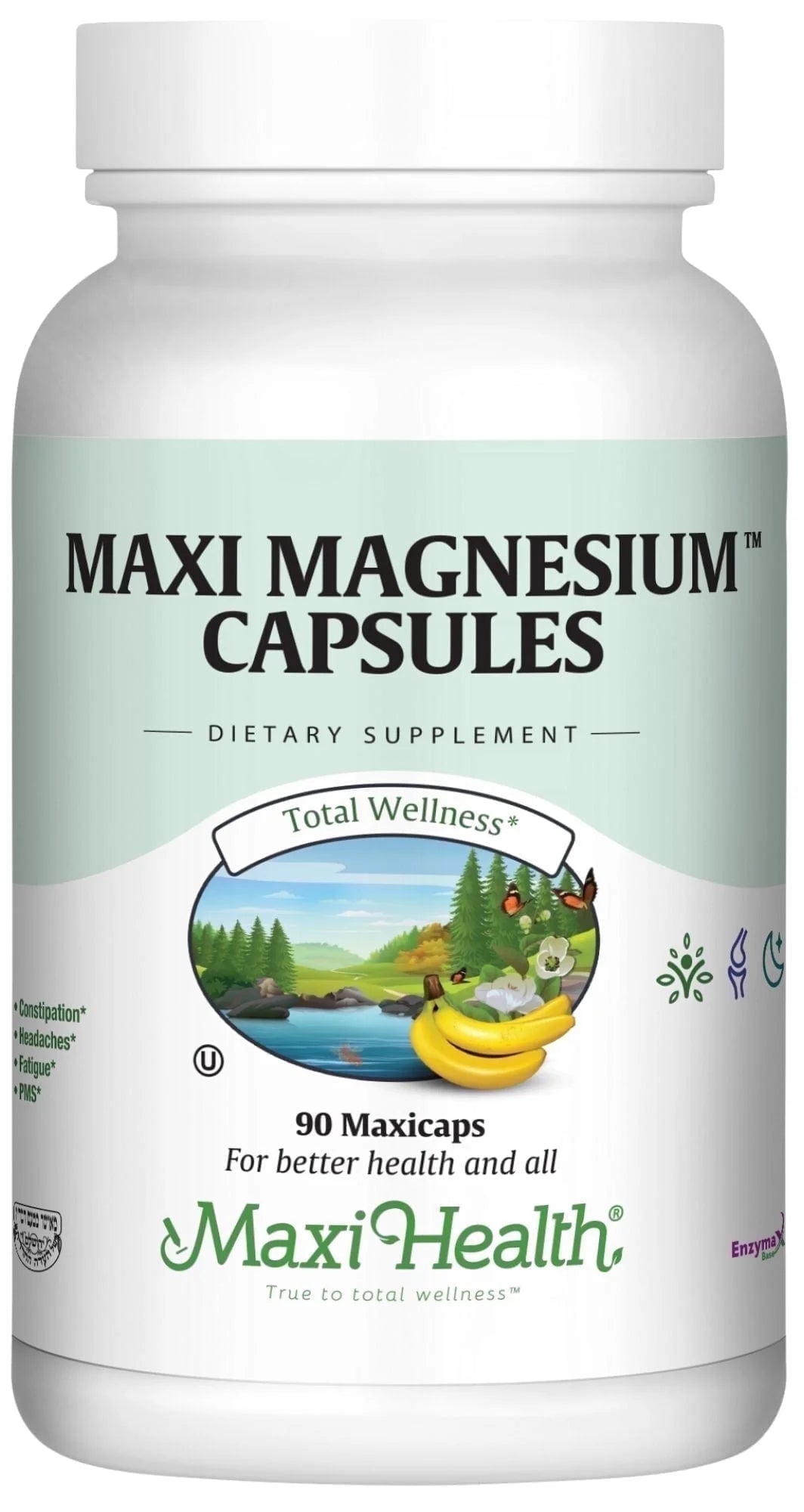 Maxi Health Magnesium Chelate – Bone, Nerve & Energy Support – 90 Vegetarian Capsules