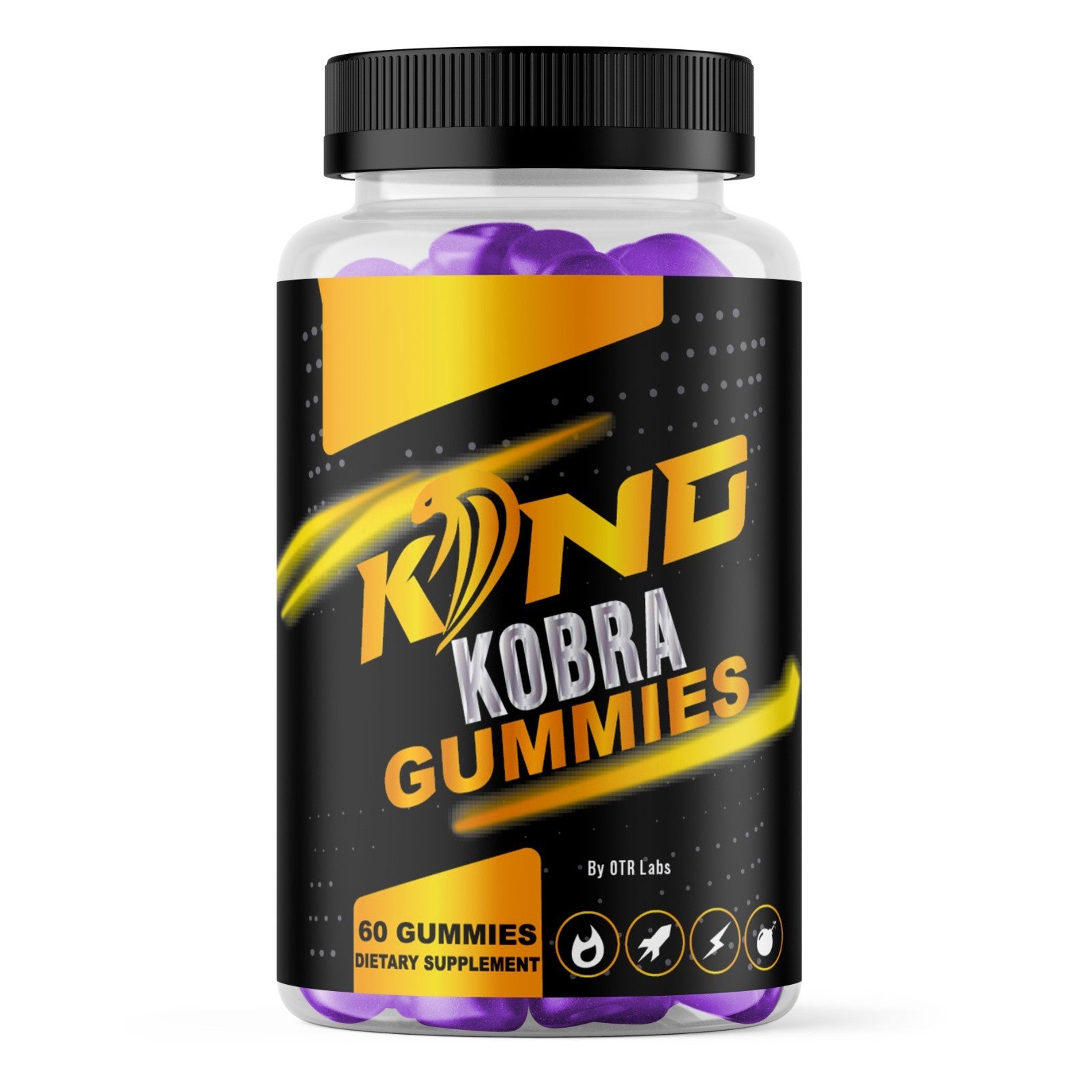 King Kobra Gummies for Men 60CT Dietary Supplement for Libido Drive& Performance