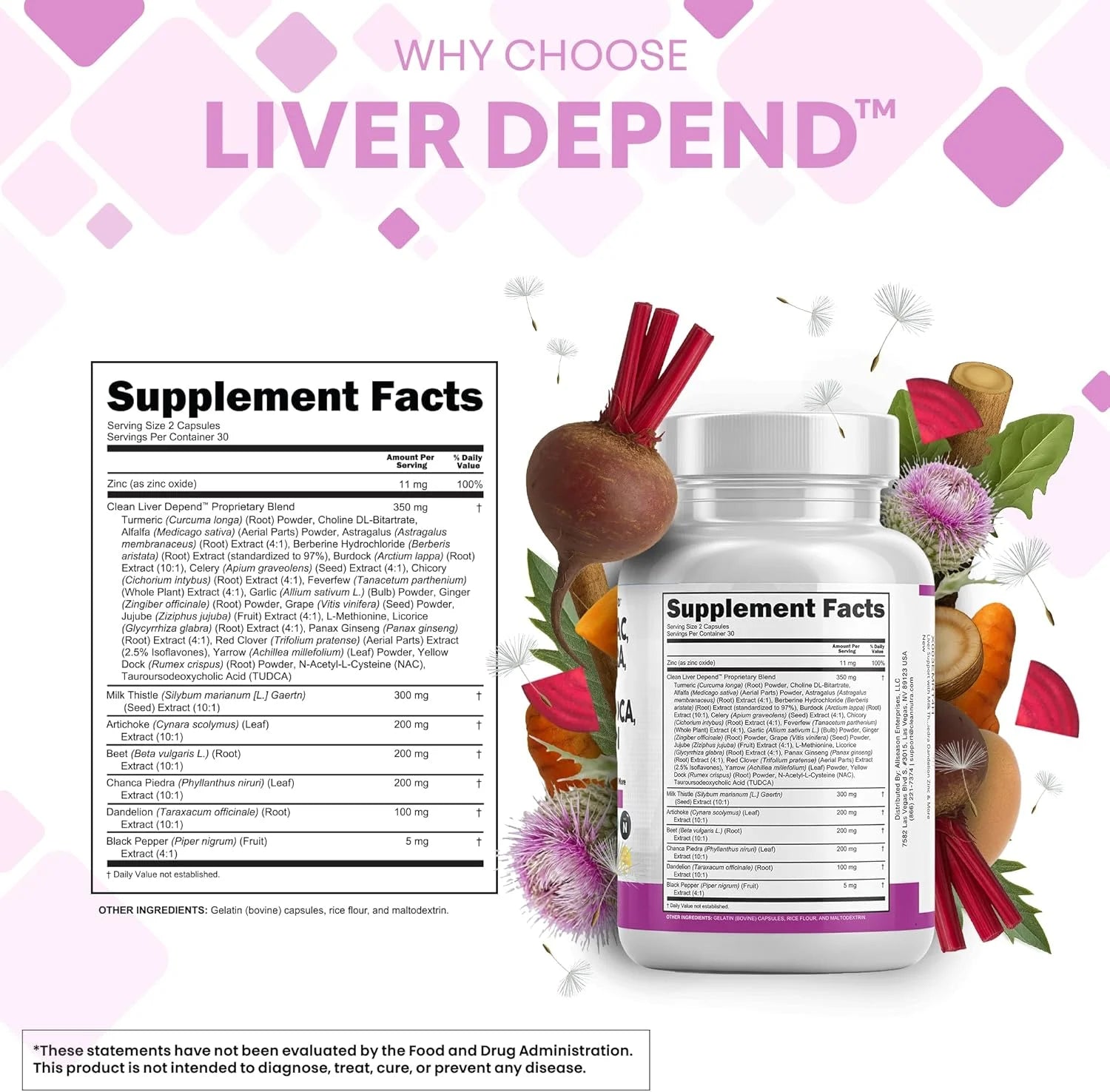 Clean Nutraceuticals Milk Thistle NAC Chanca Piedra Beet Root Artichoke Dandelion Root - Liver Cleanse Detox & Repair Supplement plus TUDCA Choline & Ginger 60 Count