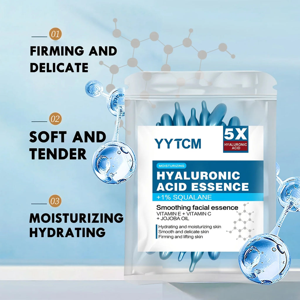 Hyaluronic Acid Deep Moisturizing Capsule Essence, Deep Moisturizing and Brightening Skin Essence (0.4Gx30 Capsules)/Bag -1 Bag