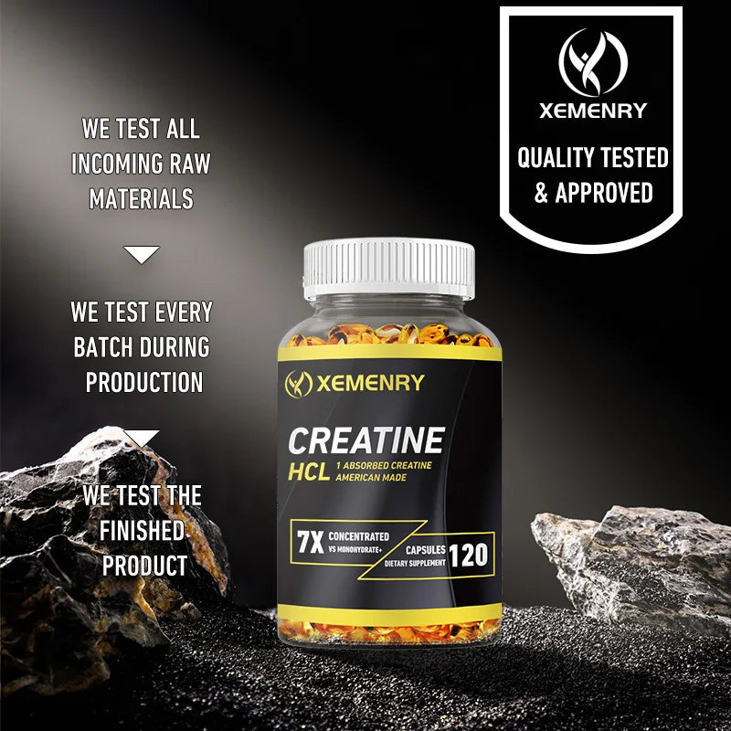 Creatine Hcl - Boosts Energy Endurance and Muscle Mass for Improved Athletic Performance