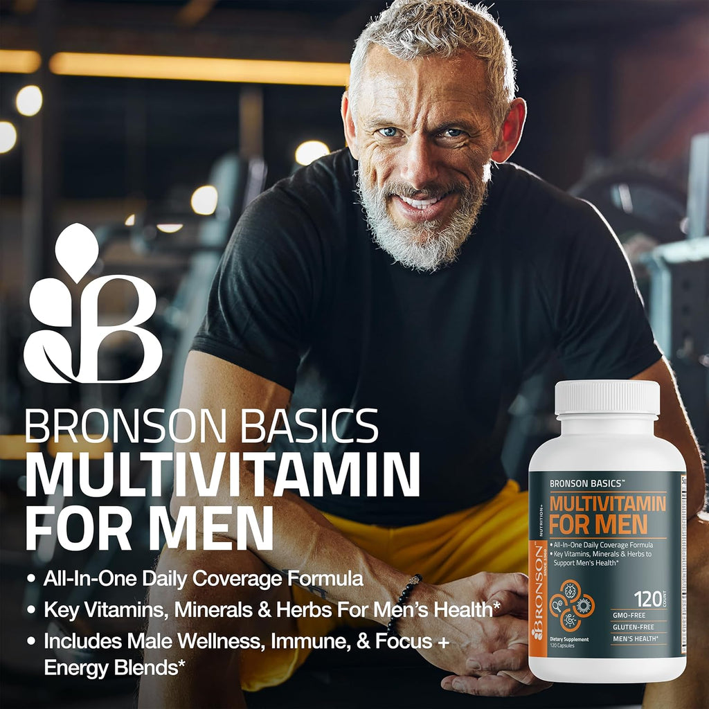 Multivitamin for Men All-In-One Daily Coverage Formula Key Vitamins, Minerals & Herbs to Support Men'S Health, 120 Capsules