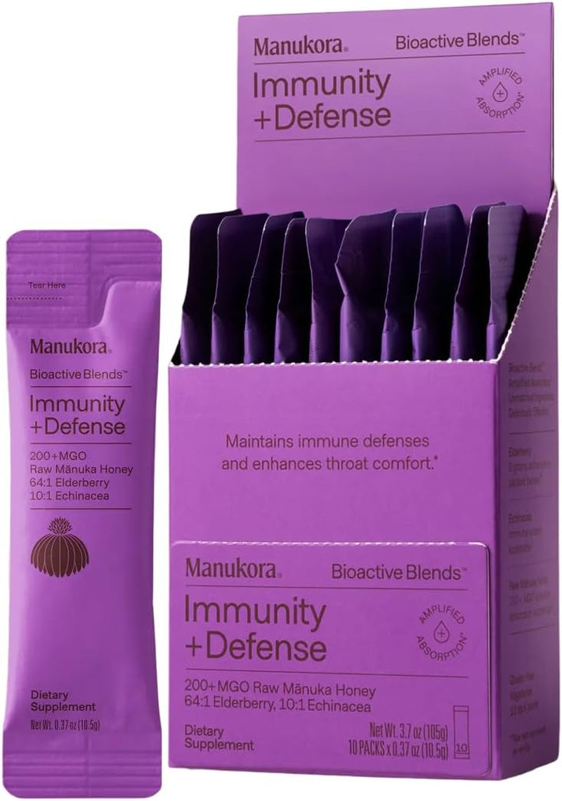 Manukora Immunity Blend – Natural Immune Support Supplement with Elderberry & Ec