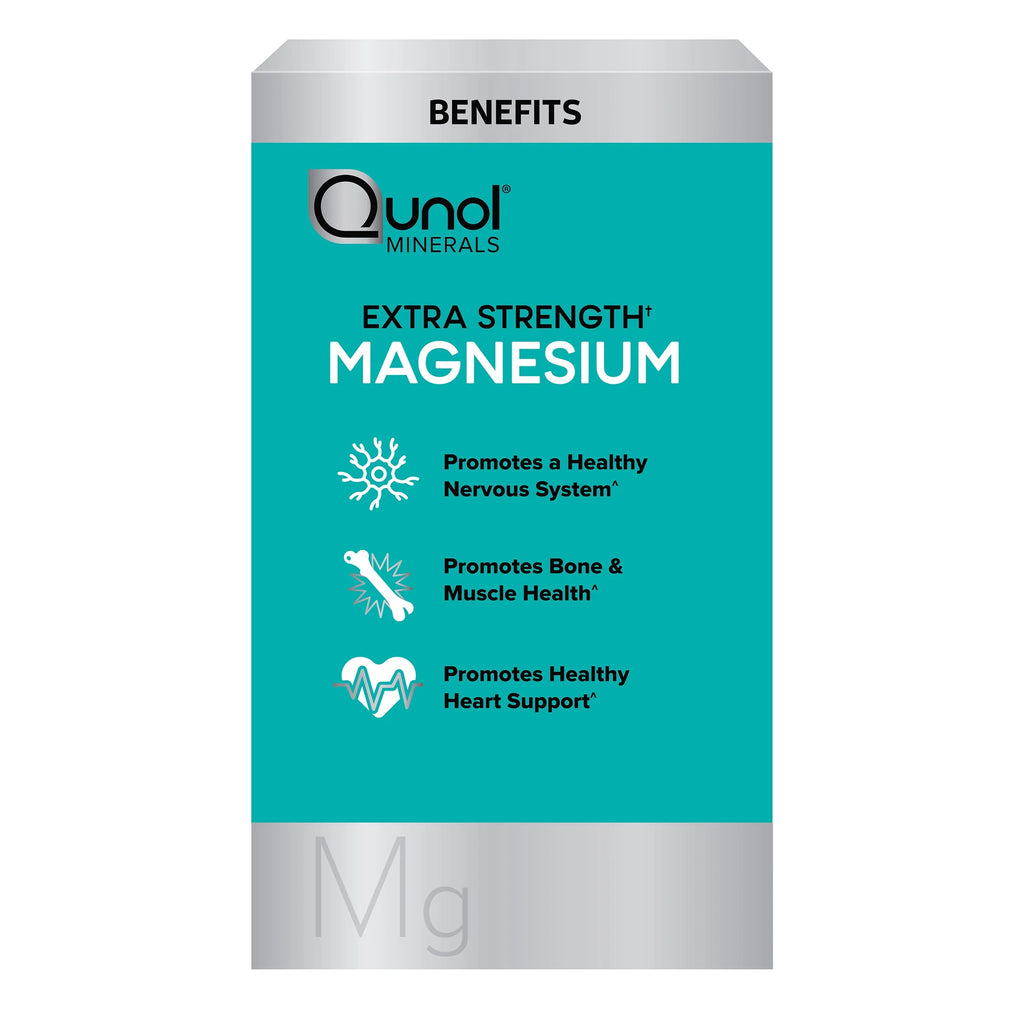 Qunol Magnesium Capsules 420Mg, High Absorption Magnesium Supplement, Extra Strength, Bone and Muscle Health Supplement, 120 Count