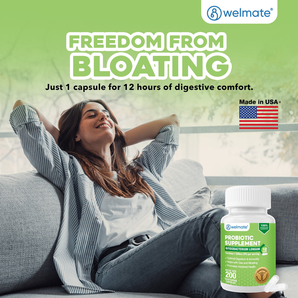 WELMATE Probiotic Supplement, Bifidobacterium - 200 Capsules