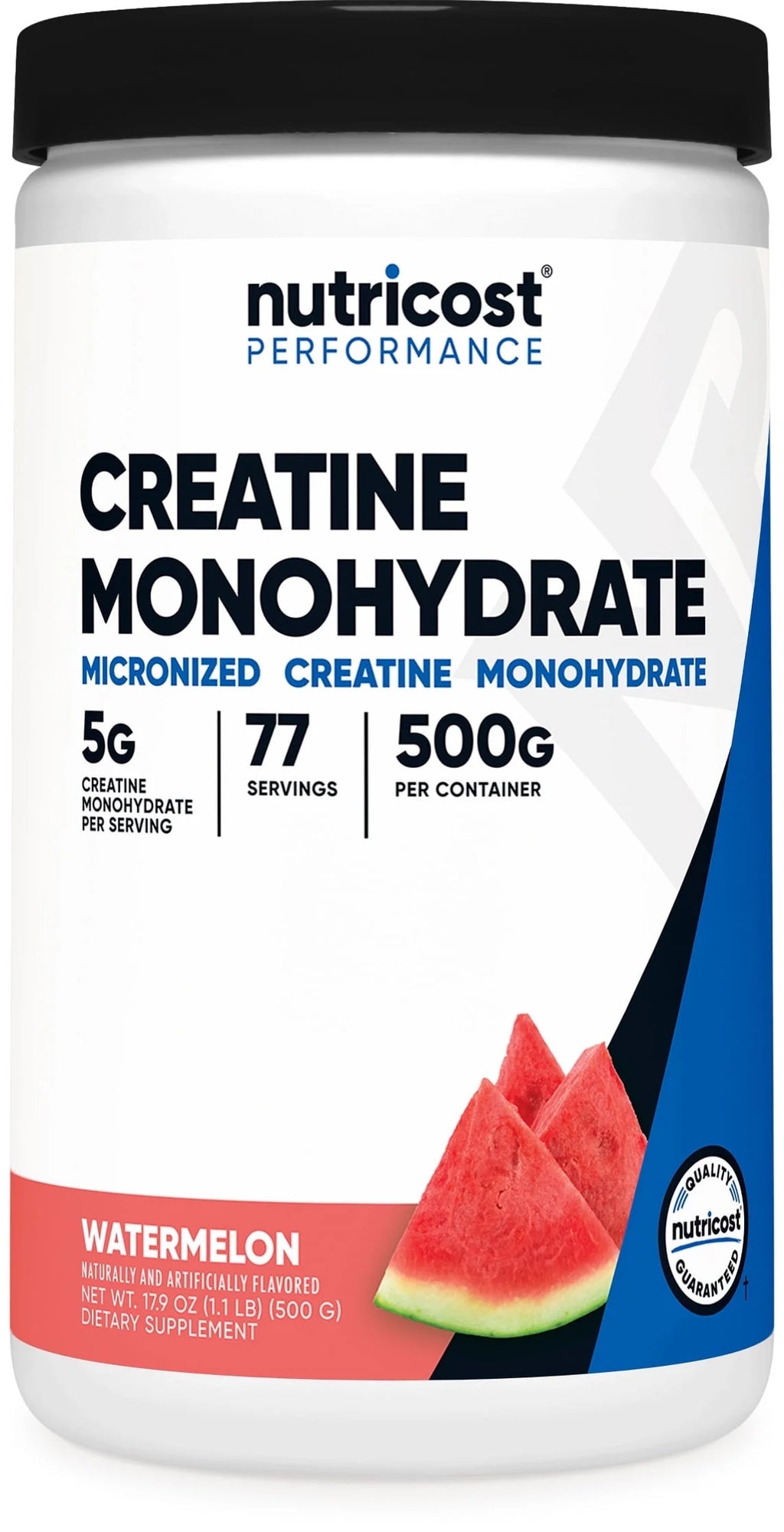 Creatine Monohydrate Powder (Watermelon, 500 Gram) - Micronized Creatine Supplement - Vegan, Non-Gmo, Gluten