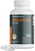 Magnesium 500 MG Supports Bone & Muscle Health & Nervous System Support - Non-Gmo, 120 Vegetarian Tablets