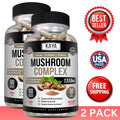 (2 Pack) Mushroom Complex Supplement, 60 Capsules Lions Mane, Reishi, Shiitake