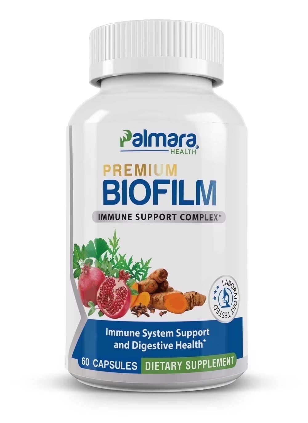 Biofilm Defense Complex - Multivitamin Turmeric & Pomegranate - 60 Capsules - Palmara Health