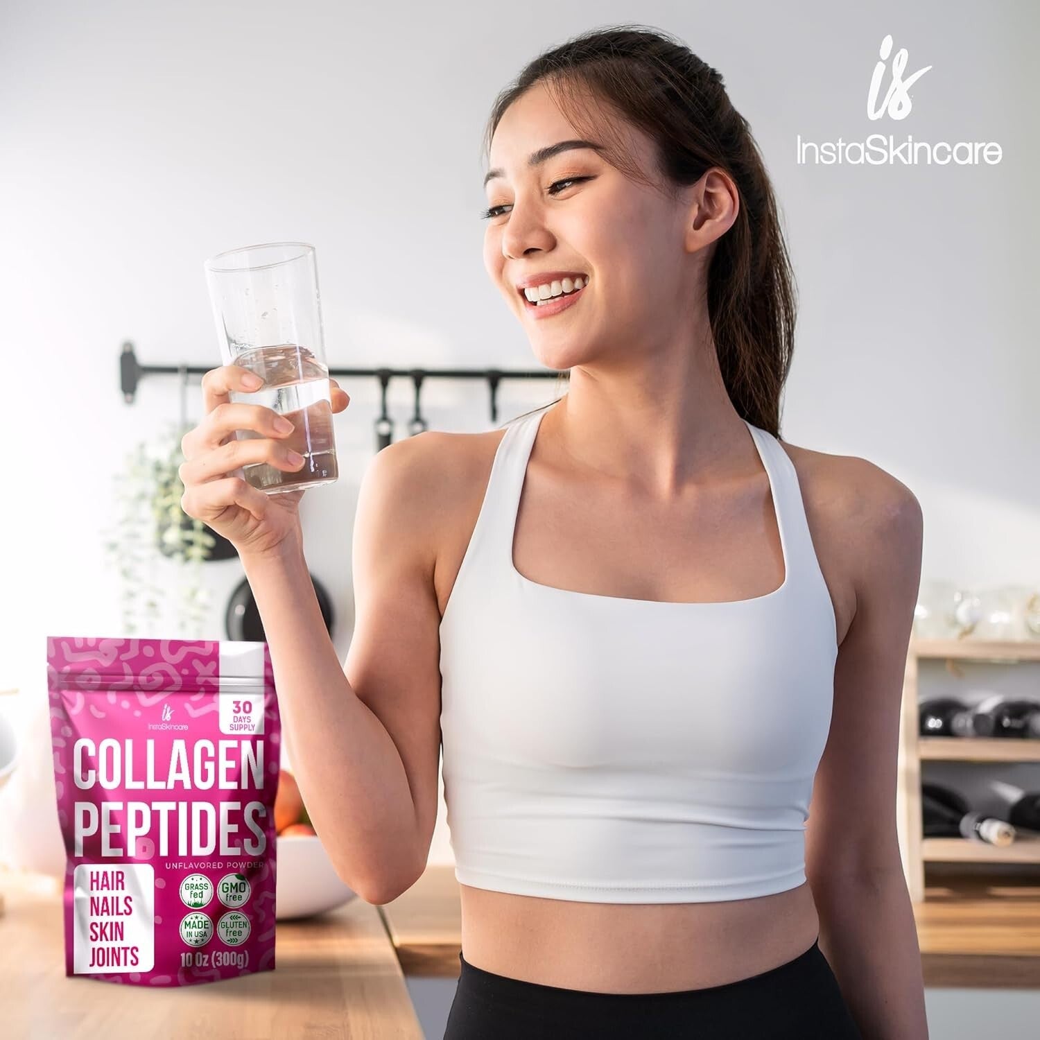 Collagen Peptides Powder 10Oz for Women Types 1 & 3 Unflavored Hair Skin Nails