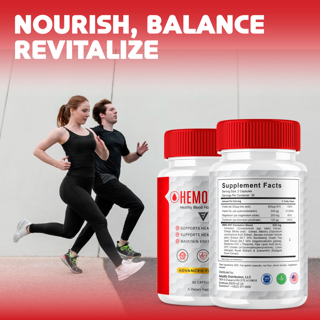 Hemopulse Glycogen Support, Hemopulse Daily Multivitamin (60 Capsules)