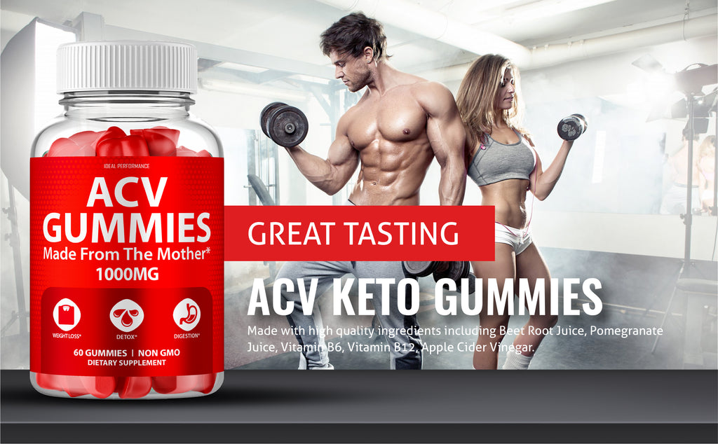 ACV Gummies with Mother 1000 Mg Apple Cider Vinegar (60 Gummies)
