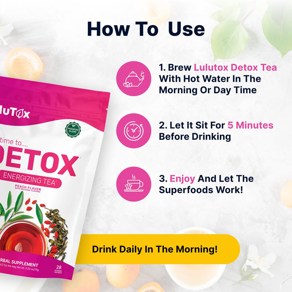 Detox Tea - Slimming Tea with Dandelion and Ginseng to Support Goals for Detox C