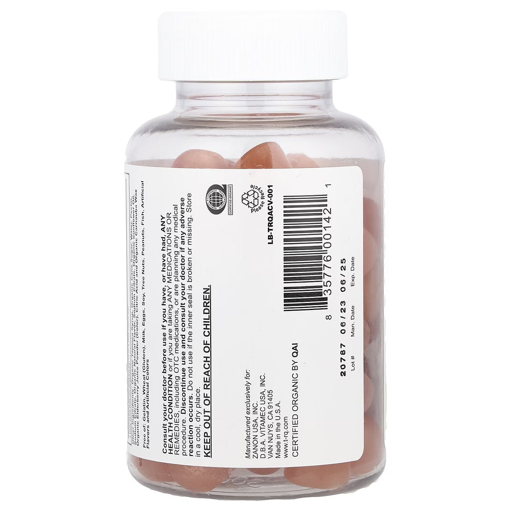 T-RQ Adult Gummy, Apple Cider Vinegar, 60 Gummies
