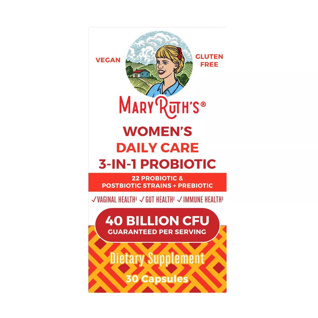 Maryruth'S Women'S Daily Care 3-In-1 Probiotic Capsules - 30Ct: 40 Billion CFU