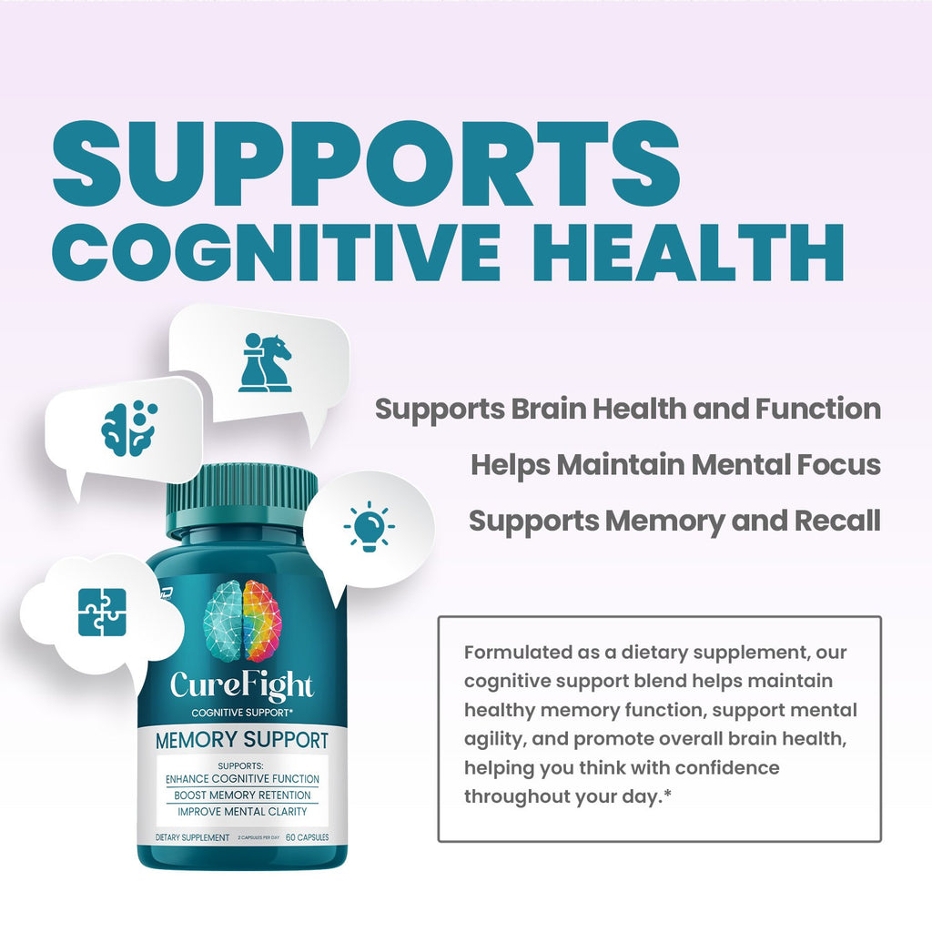 (2 Pack) Cure Fight Pro Supplement Capsules – Curefight Pro All Natural Memory