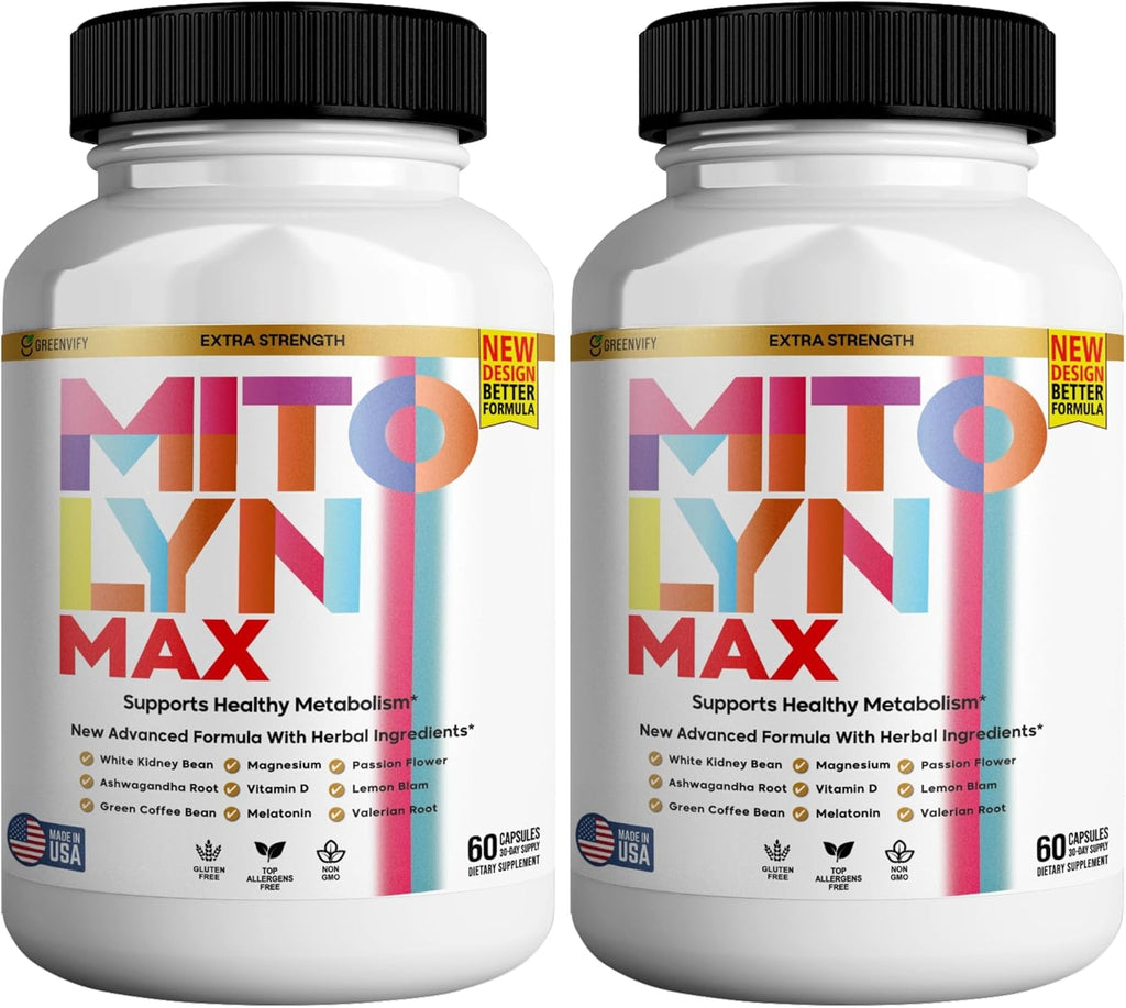 Mitolyn Max Burner Burn Powerful Formula Anabolic Recovery, Natural Sleep Aid with Magnesium, Ashwaganda - 120 Capsules (2 Pack)
