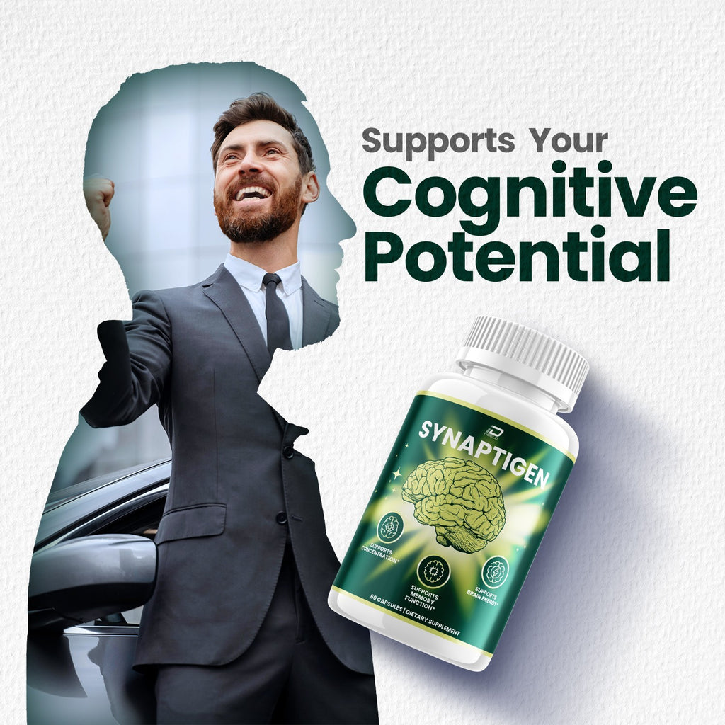 (3 Pack) Synaptigen Supplement Capsules – Synaptigen Natural Blend for Memory