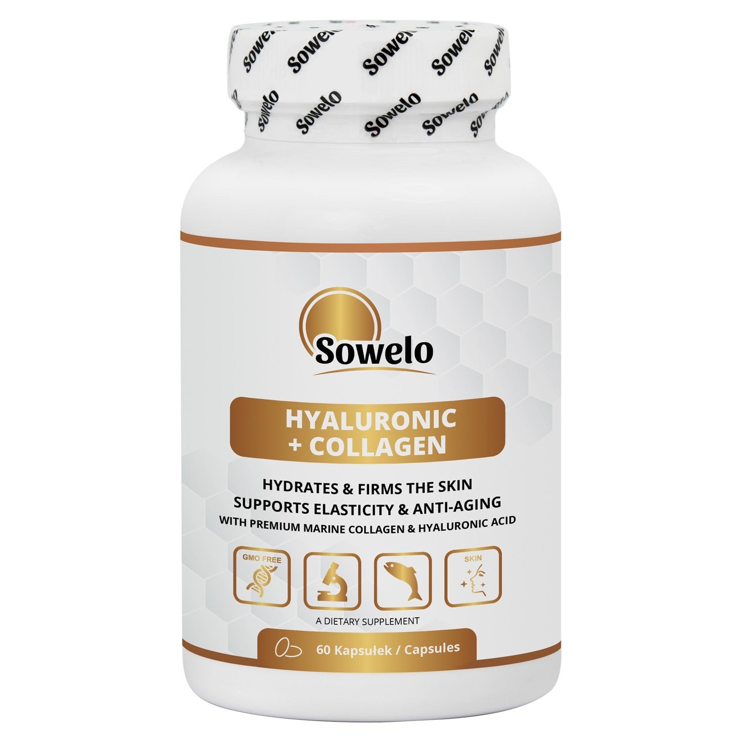 Hyaluronic Acid + Collagen Capsules – Naticol, Skin Hydration & Firmness Sowelo