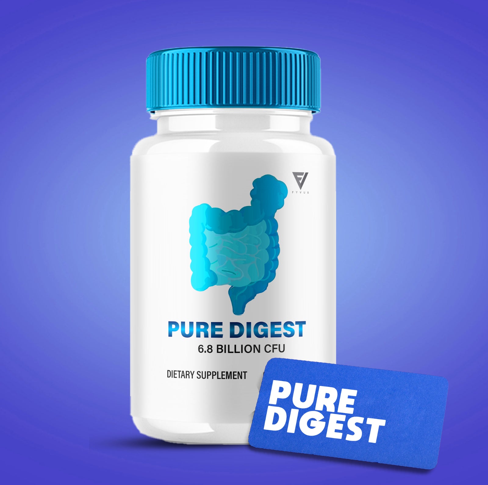 Pure Digest Capsules Puredigest Probiotic Supplement (60 Capsules)