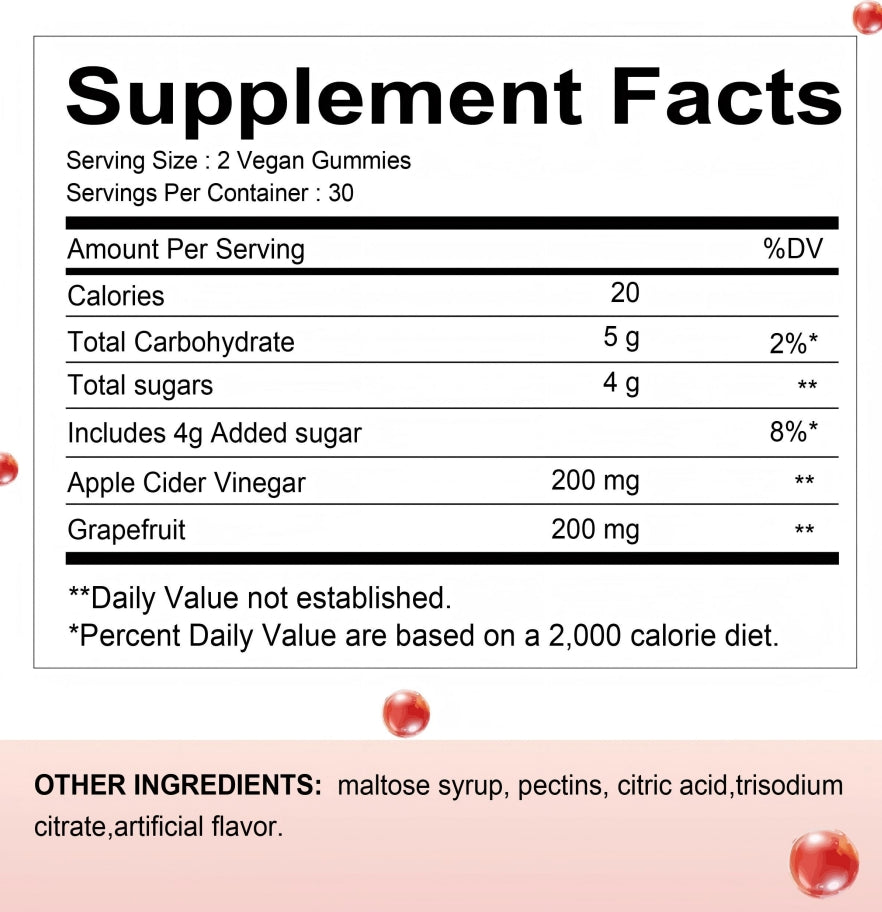 Cider Vinegar Gummies Cider Vinegar Grapefruit
