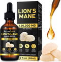 Lions Manemushroom Drops – Brain Supplement 120,000 MG, Memory Focus & Immunity Vitamins, Plant Extract 2Oz
