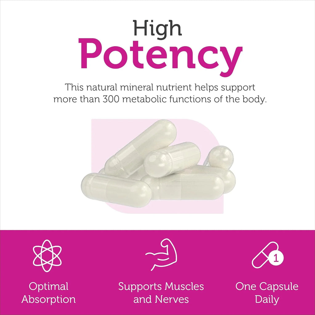 Zahler Magnesium Citrate 200 Mg Capsules, Advanced Magnesium Supplements for Muscle & Nerve Health, Bioactive Magnesium, 250 Capsules