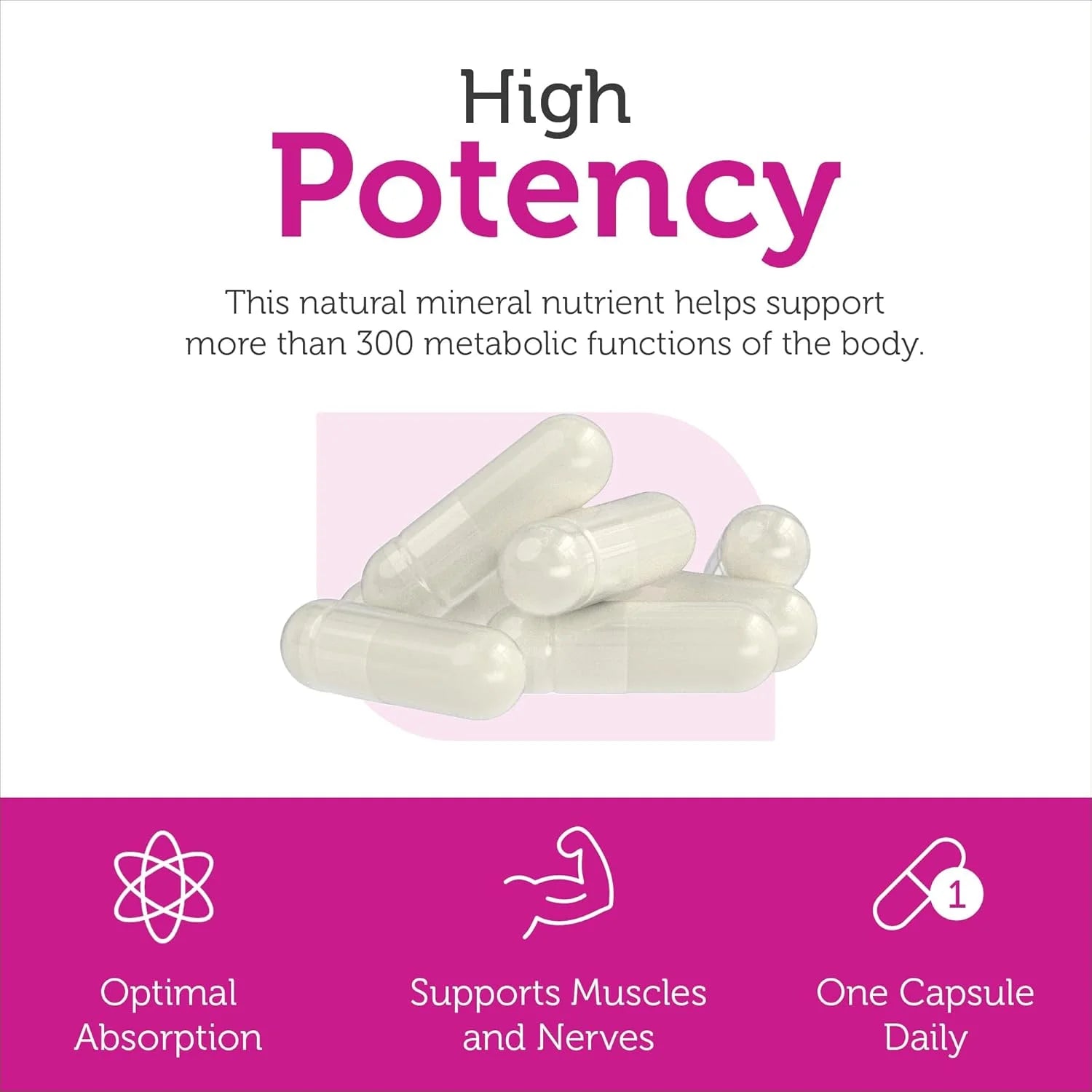 Zahler Magnesium Citrate 200 Mg Capsules, Advanced Magnesium Supplements for Muscle & Nerve Health, Bioactive Magnesium, 250 Capsules