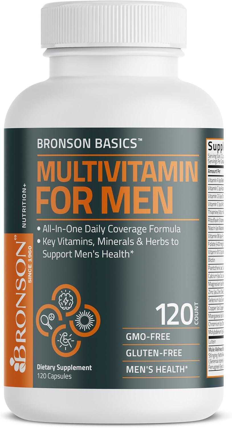 Multivitamin for Men All-In-One Daily Coverage Formula Key Vitamins, Minerals & Herbs to Support Men'S Health, 120 Capsules