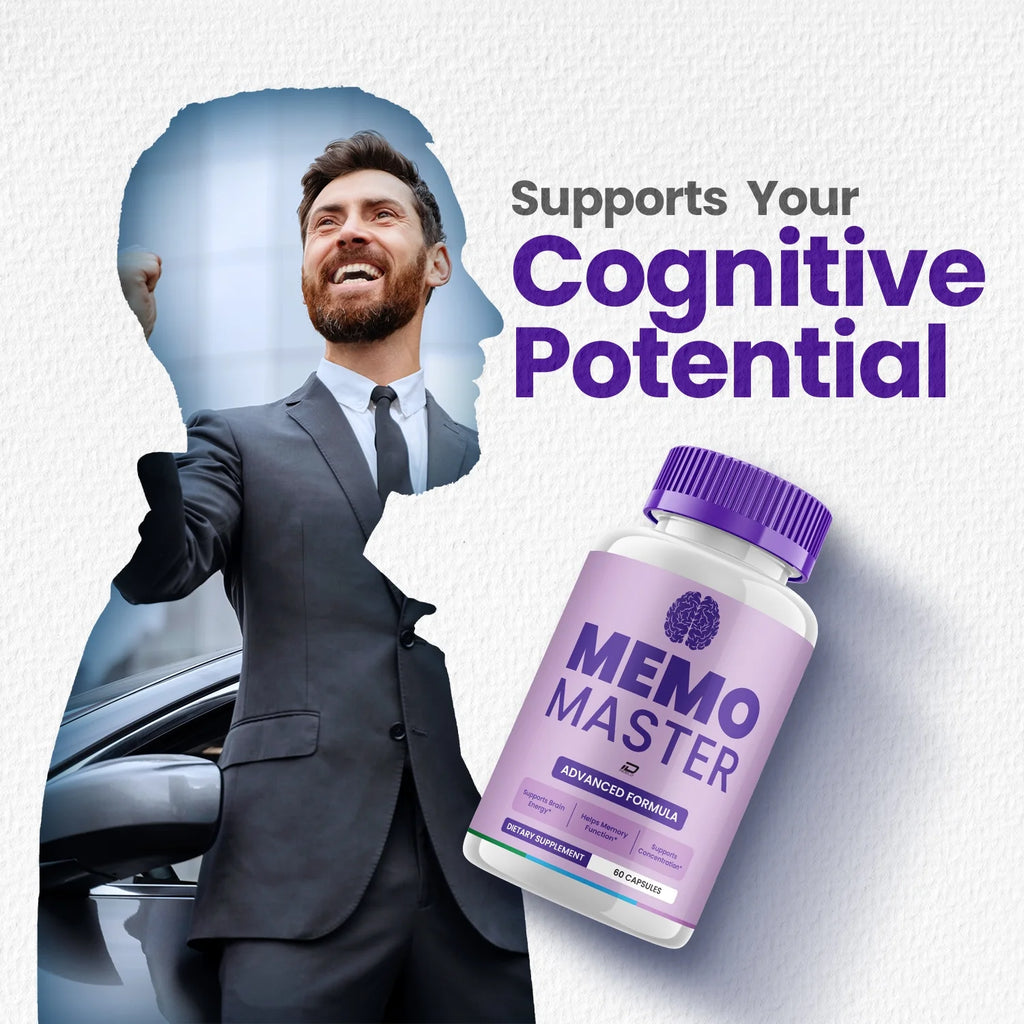 Memo Master Supplement Capsules – Memomaster All-Natural Maximum Strength Formula Focus Pills, Memory Support and Reviews (2 Pack – 120 Capsules)