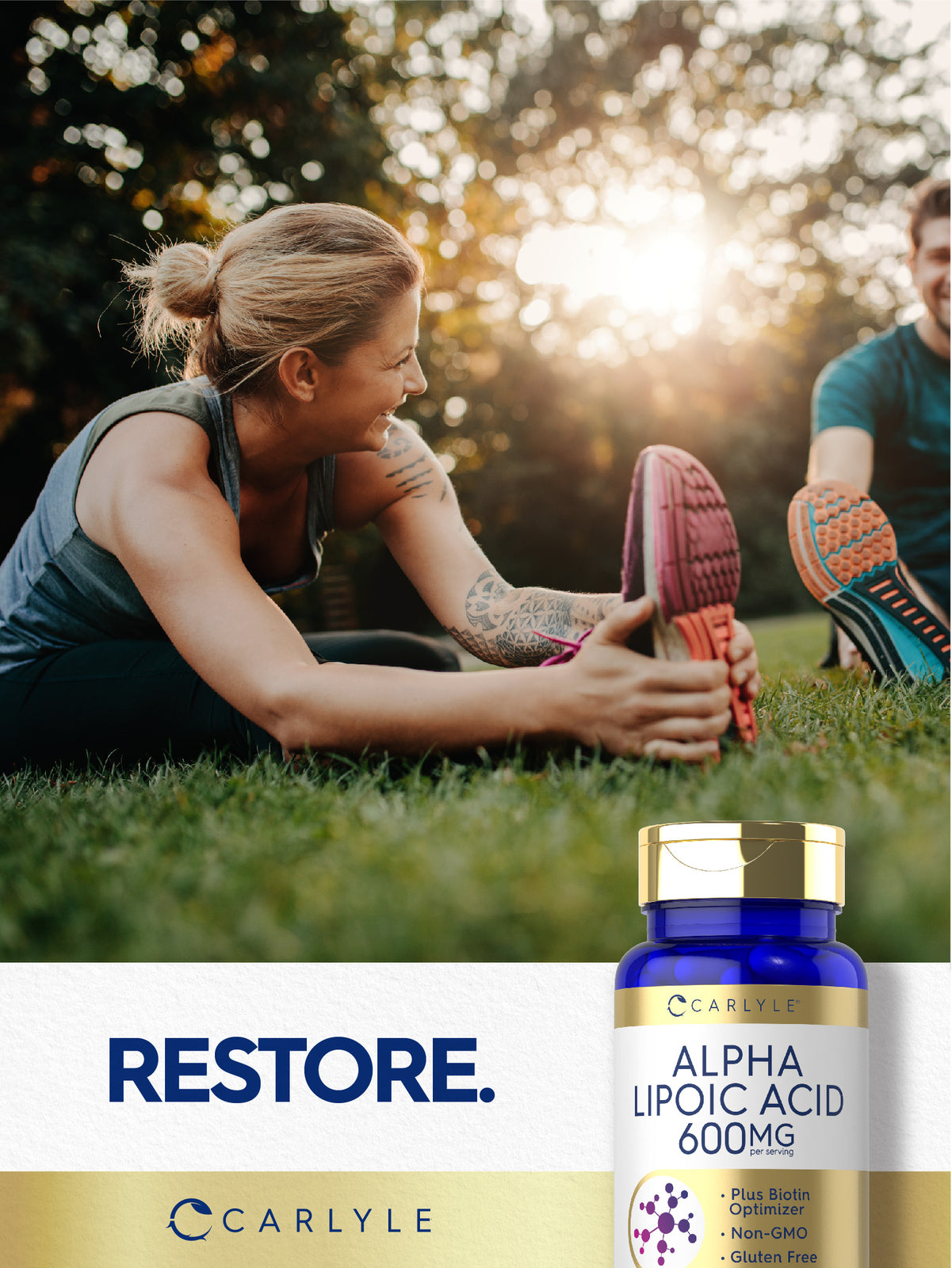 Alpha Lipoic Acid 600Mg | plus Biotin Optimizer | 90 Capsules | by Carlyle