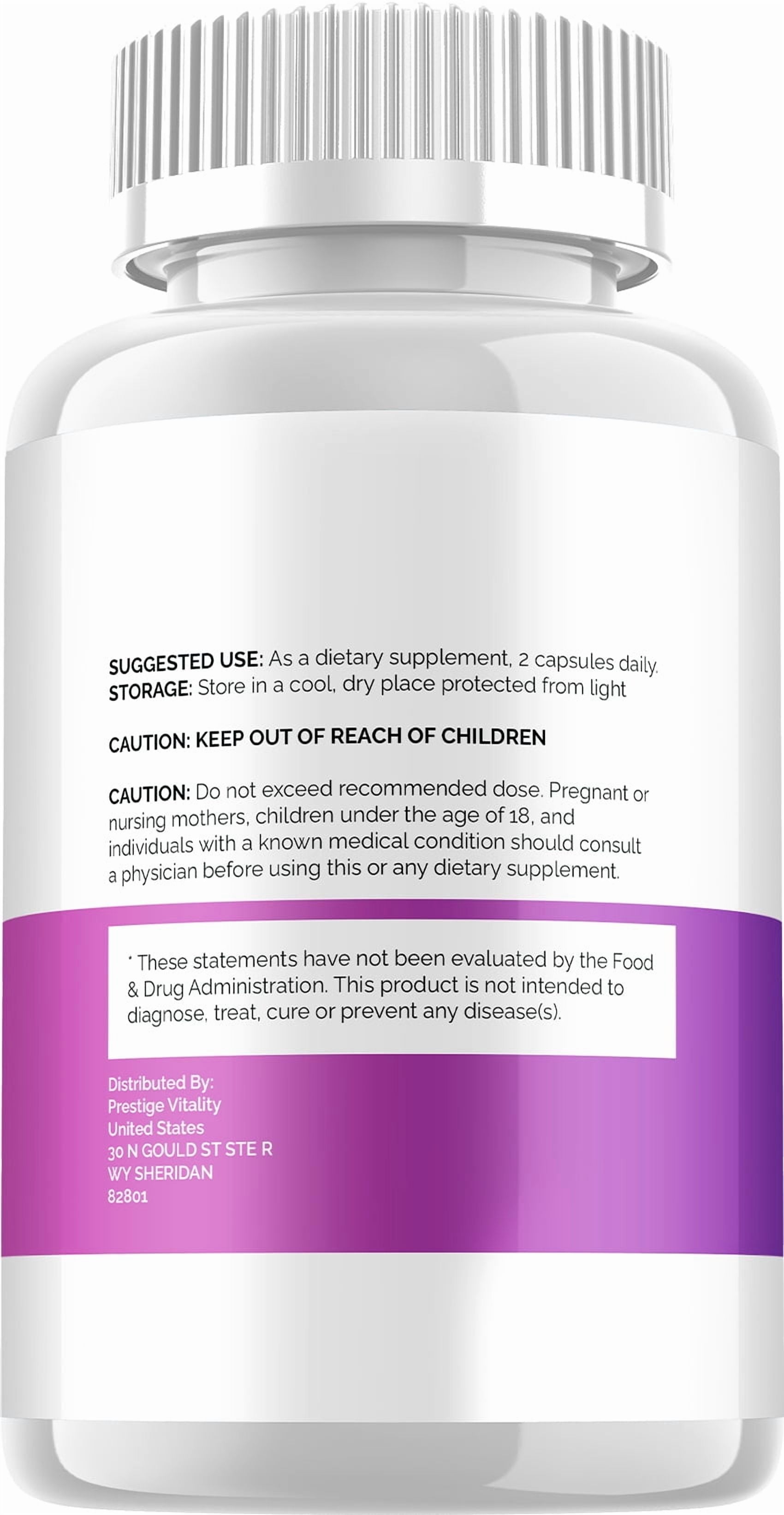 Vertiaid Supplement Capsules – Vertiaid All Natural Memory Focus Pills, 3 Pack, 180 Capsules