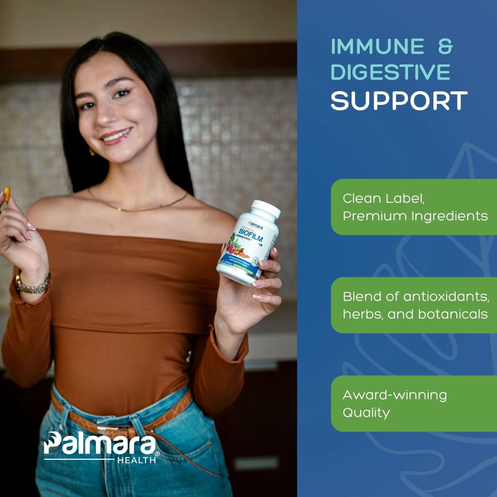 Biofilm Defense Complex - Multivitamin Turmeric & Pomegranate - 60 Capsules - Palmara Health