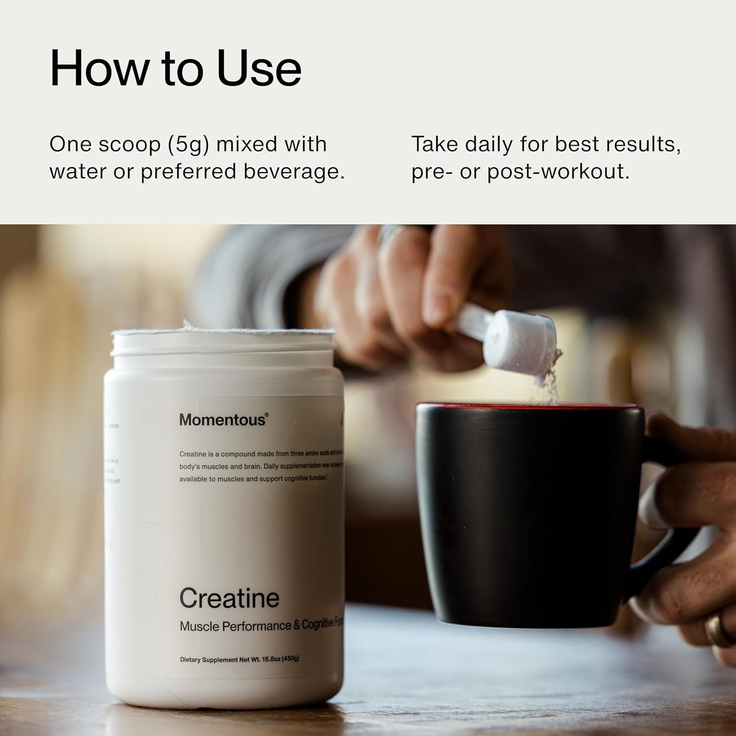Creatine Monohydrate Powder - Creatine Powder - Supports Strength, Lean Muscle, & Recovery for Men & Women - NSF Certified for Sport - 5 G per Serving - 90 Servings