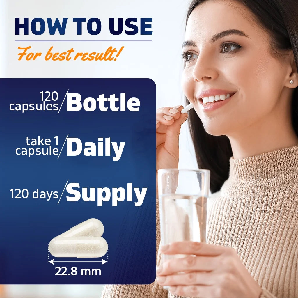 Vitamatic Hyaluronic Acid 200 Mg Capsules 3 Pack 120 Count