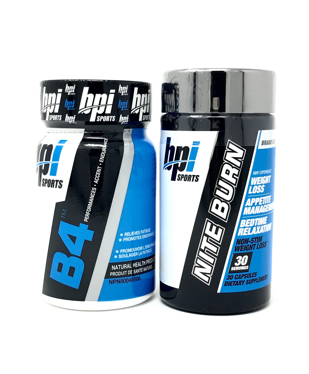BPI B4 30 Capsules + Nite Burn 30 Capsules Fat Burner Combo Stack - Dietary Supplement