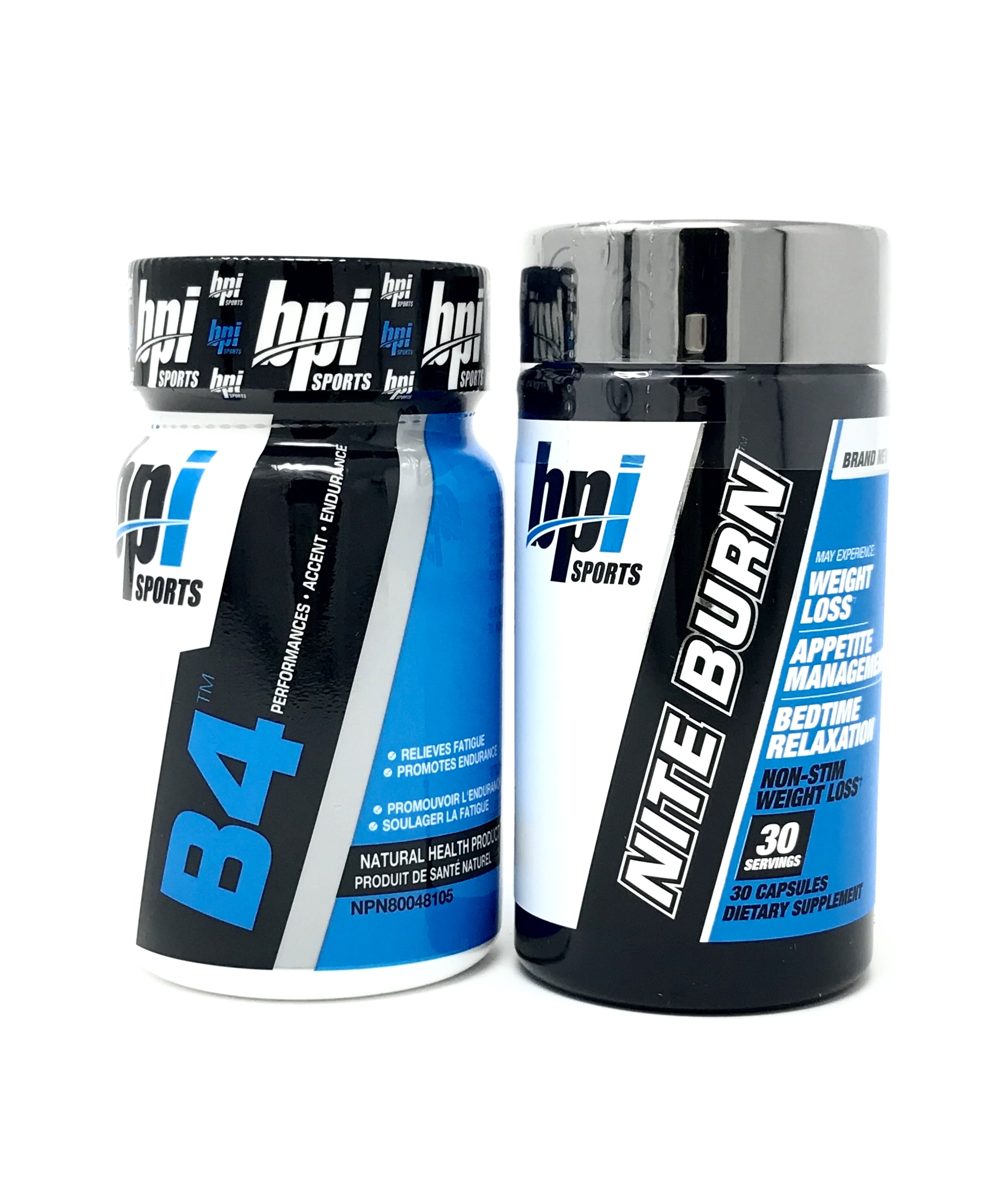 BPI B4 30 Capsules + Nite Burn 30 Capsules Fat Burner Combo Stack - Dietary Supplement
