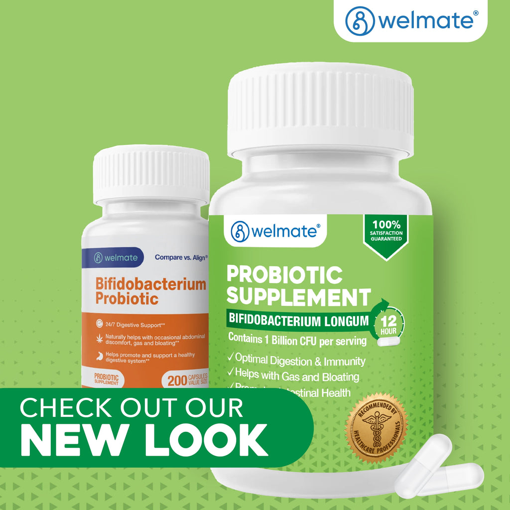 WELMATE Probiotic Supplement, Bifidobacterium - 200 Capsules