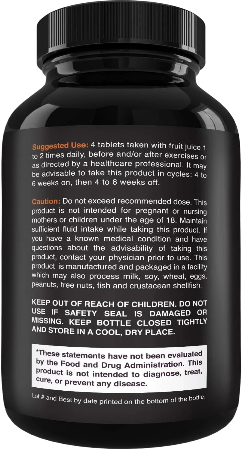 Natures Craft Tri-Phase Creatine Supplement for Muscle Recovery & Muscle Building, 240 Capsules