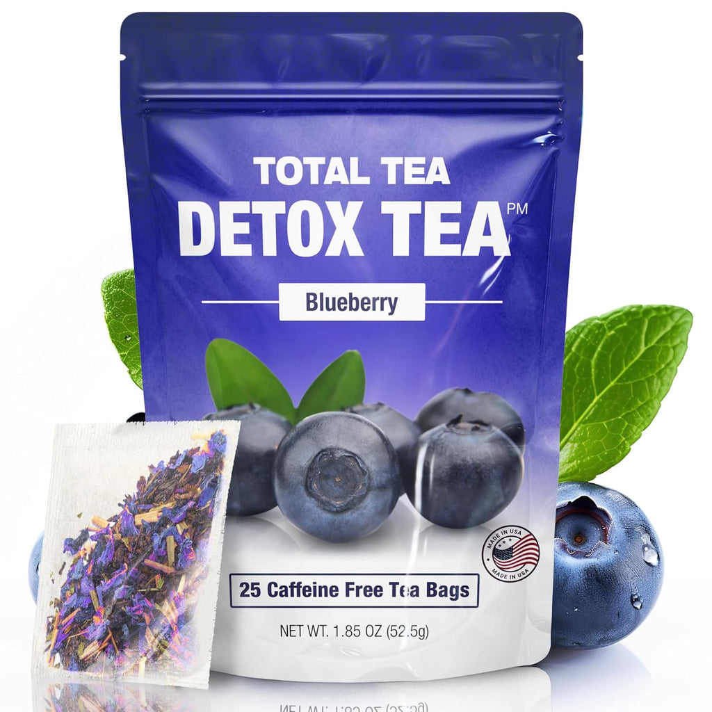 Total Tea Siimming Detox Tea Caffeine Free - 25 Day Detox - Herbal Tea with Cham