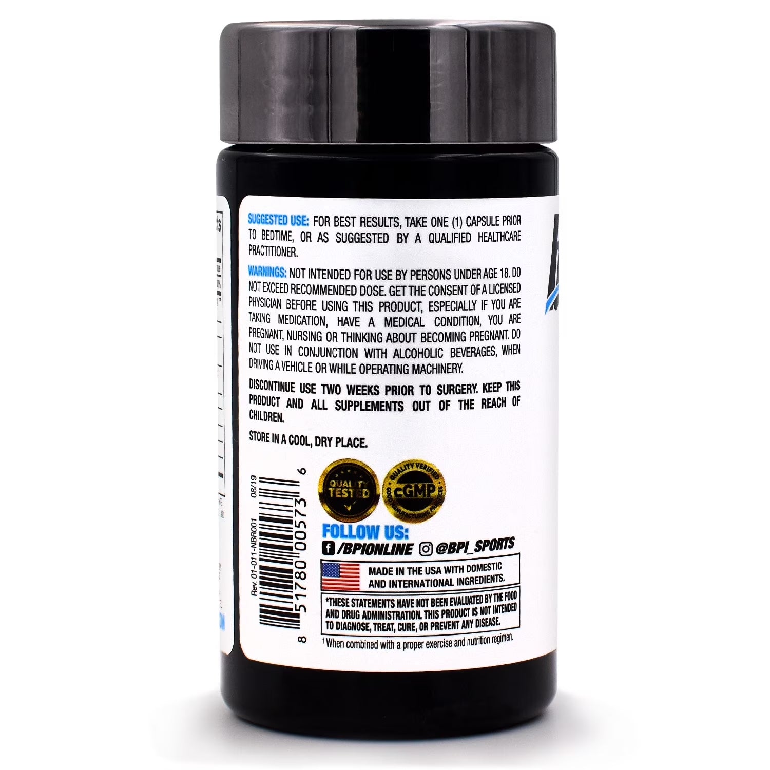BPI B4 30 Capsules + Nite Burn 30 Capsules Fat Burner Combo Stack - Dietary Supplement