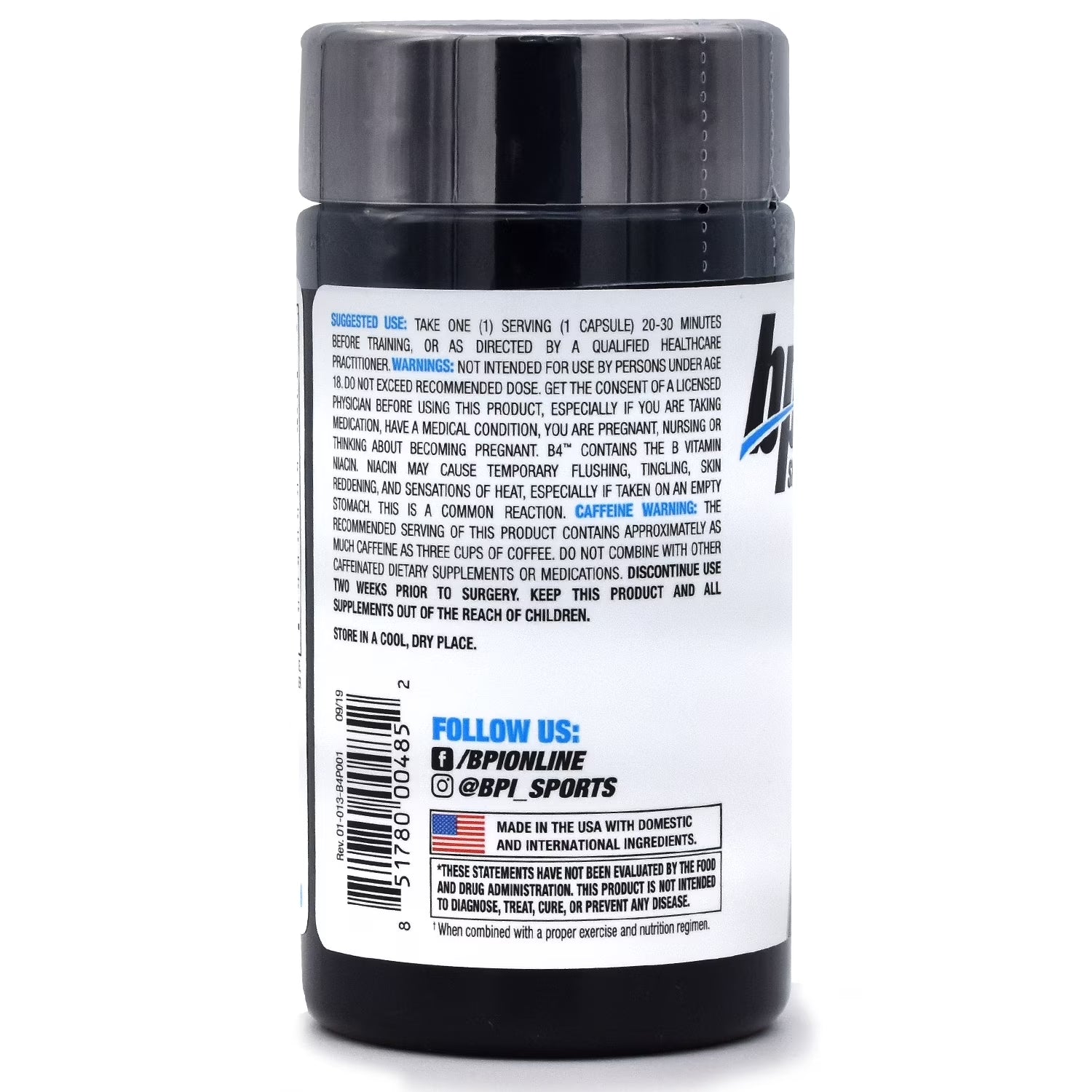 BPI B4 30 Capsules + Nite Burn 30 Capsules Fat Burner Combo Stack - Dietary Supplement