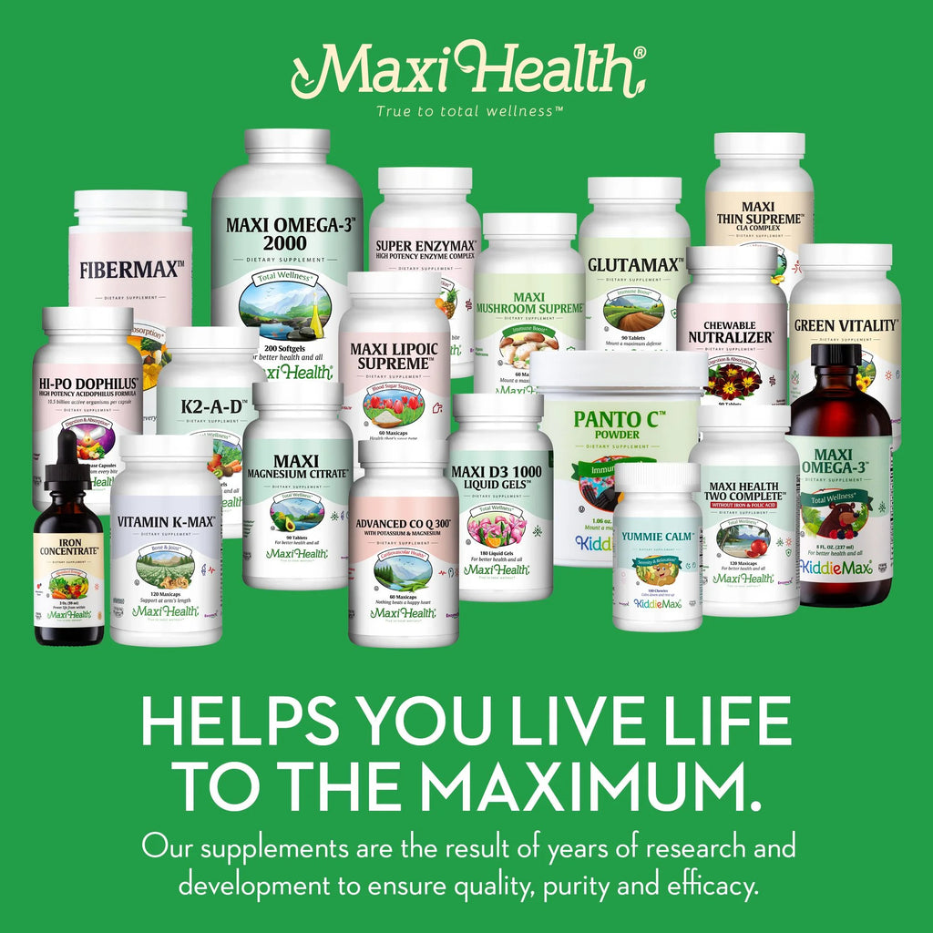 Maxi Health Magnesium Chelate – Bone, Nerve & Energy Support – 90 Vegetarian Capsules