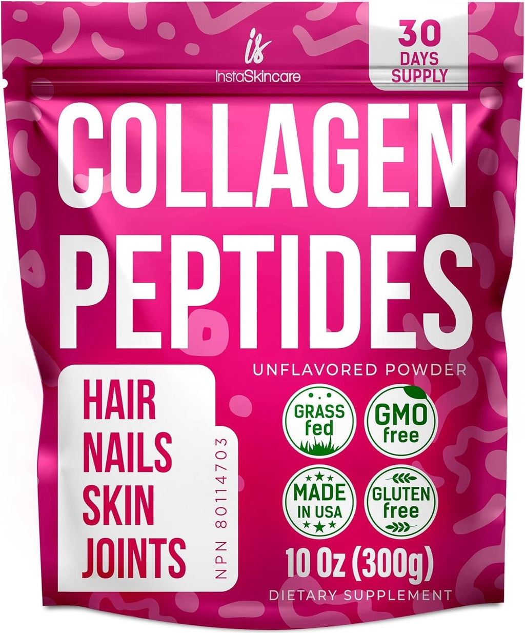 Collagen Peptides Powder 10Oz for Women Types 1 & 3 Unflavored Hair Skin Nails