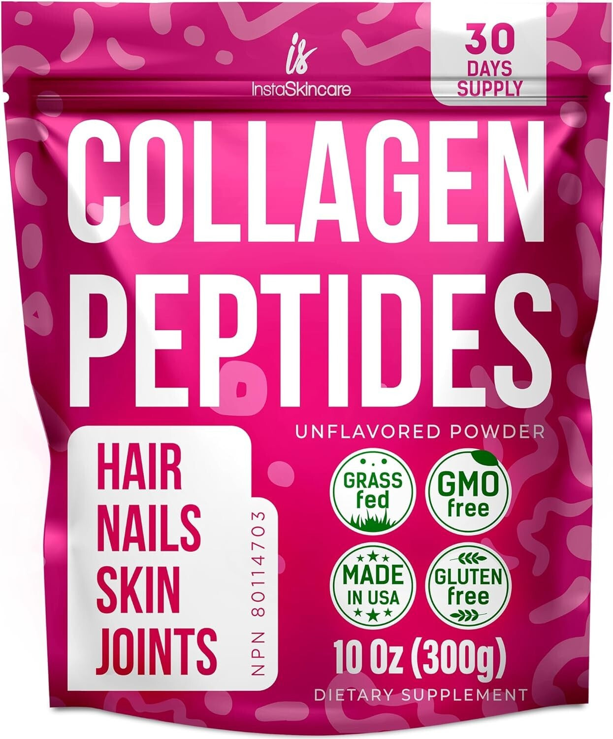Collagen Peptides Powder 10Oz for Women Types 1 & 3 Unflavored Hair Skin Nails