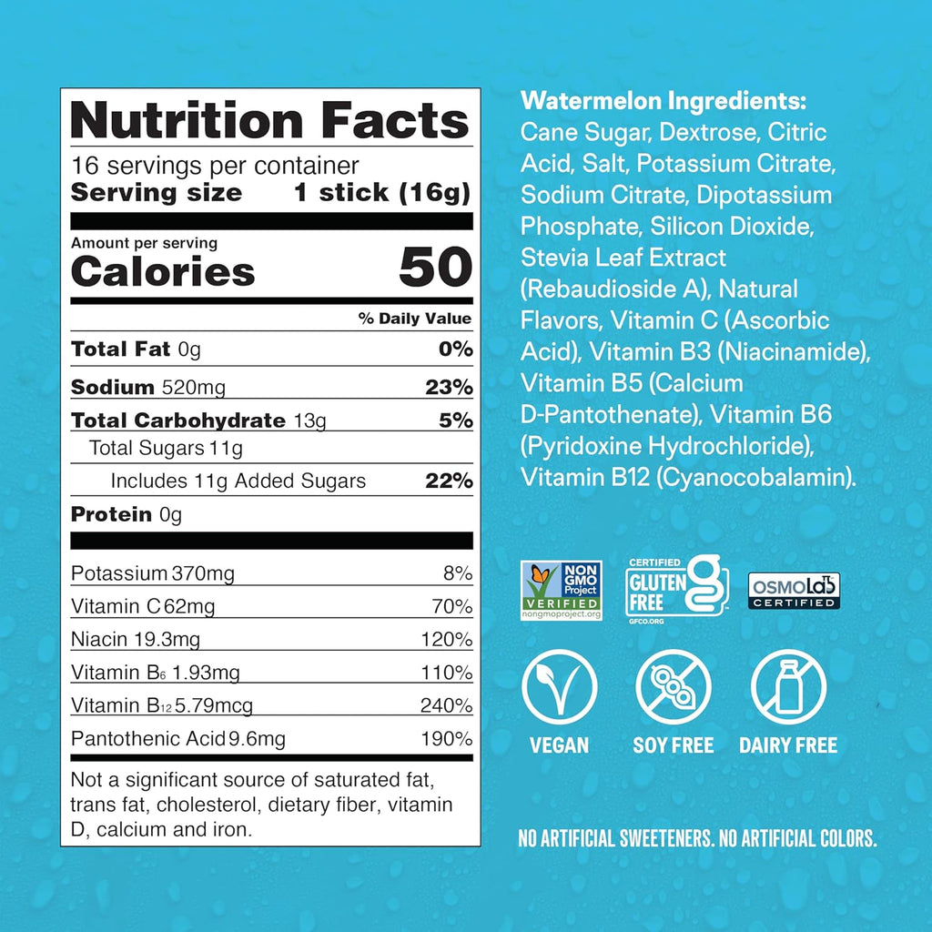 ® Hydration Multiplier® - Watermelon | Electrolyte Powder Drink Mix | 1 Pack (16 Servings)