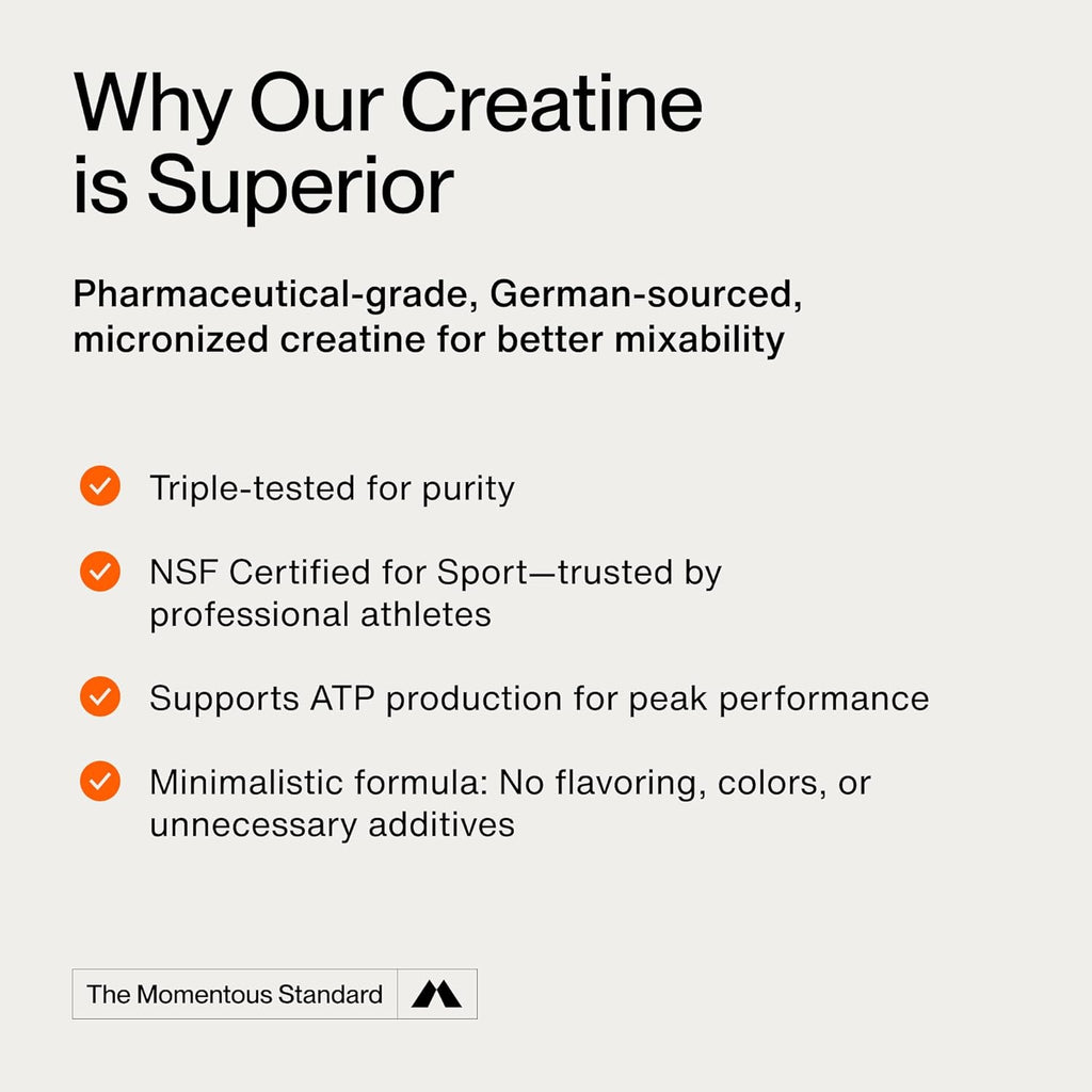 Creatine Monohydrate Powder - Creatine Powder - Supports Strength, Lean Muscle, & Recovery for Men & Women - NSF Certified for Sport - 5 G per Serving - 90 Servings