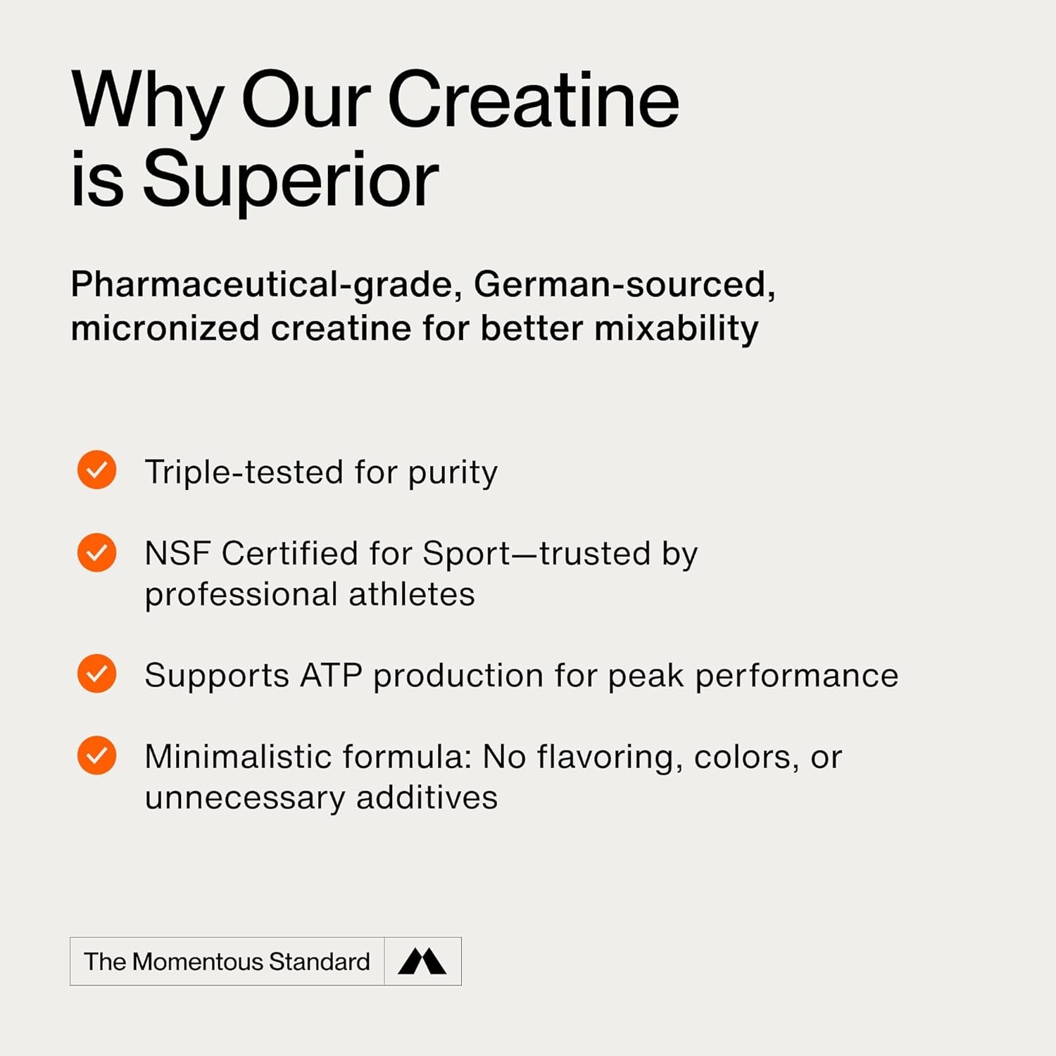 Creatine Monohydrate Powder - Creatine Powder - Supports Strength, Lean Muscle, & Recovery for Men & Women - NSF Certified for Sport - 5 G per Serving - 90 Servings