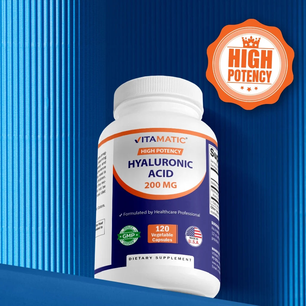 Vitamatic Hyaluronic Acid 200 Mg Capsules 3 Pack 120 Count