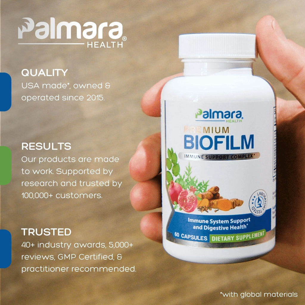 Biofilm Defense Complex - Multivitamin Turmeric & Pomegranate - 60 Capsules - Palmara Health